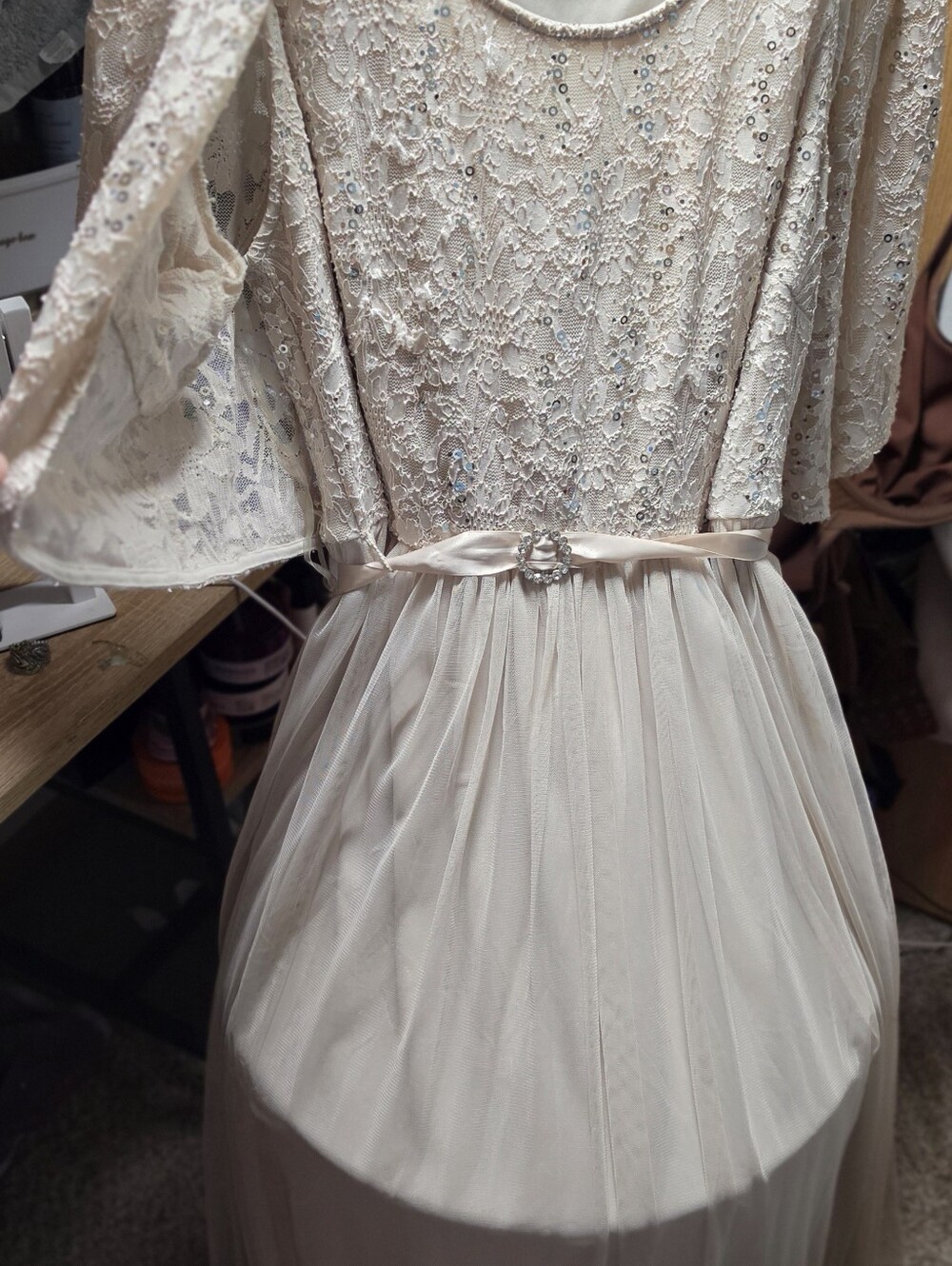 Formal dress champagne 2 piece